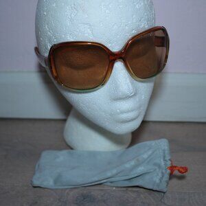 Spy Optics Richelle Orange Oversized Square Acetate Sunglasses